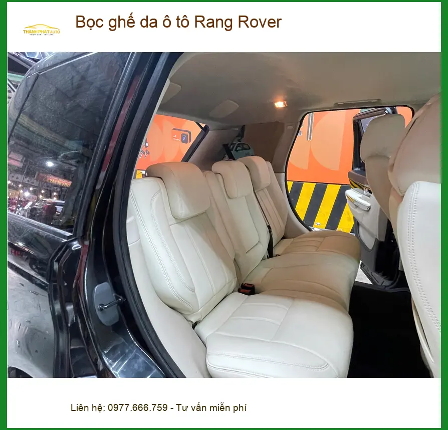 Chị Mai Anh bọc ghế da ô tô Rang Rover Hóc Môn để nội thất thêm sang ảnh thực tế 5