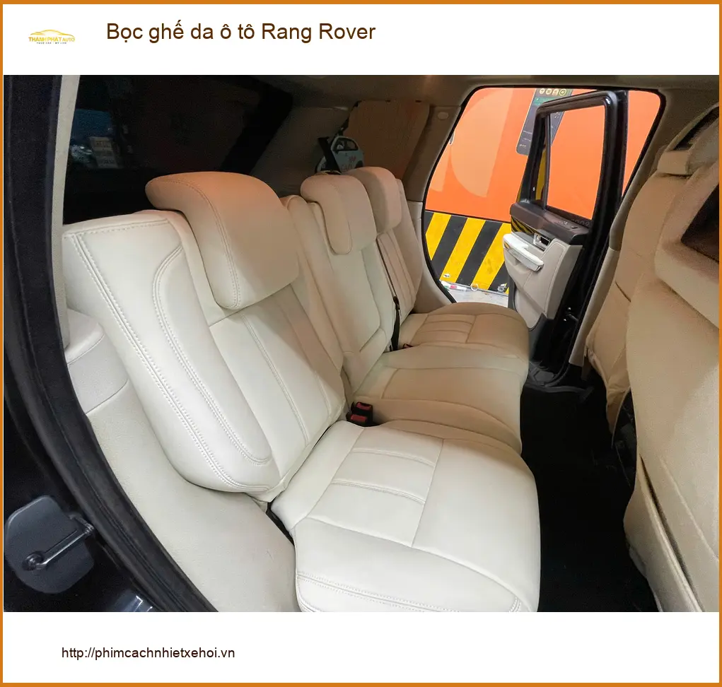 Anh Quang bọc ghế da ô tô Rang Rover Quận 9 để nội thất xe thêm phần sang trọng ảnh thực tế 2