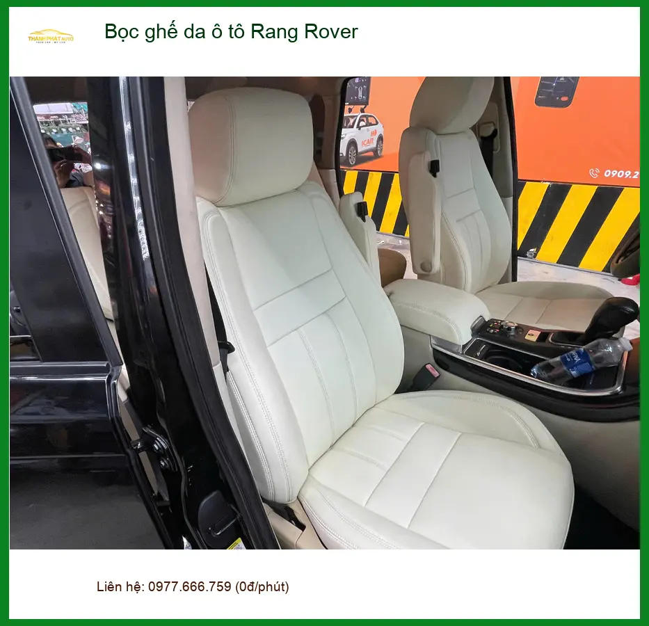 Anh Quang bọc ghế da ô tô Rang Rover Quận 9 để nội thất xe thêm phần sang trọng ảnh thực tế 3