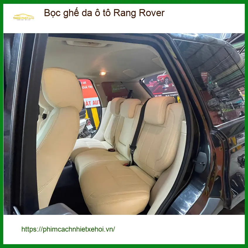 Chị Thảo bọc ghế da Range Rover Quận 5 để nội thất thêm đẳng cấp ảnh thực tế 3