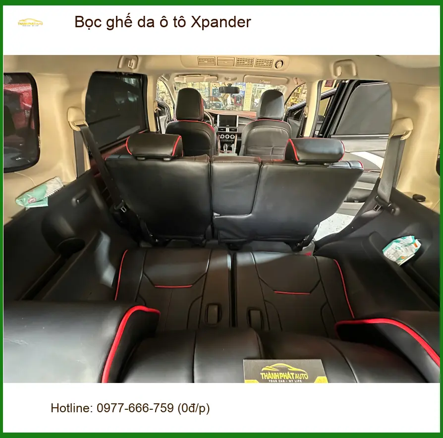 Anh Khải bọc ghế da ô tô Xpander tại Hóc Môn vì ghế zin đã cũ
