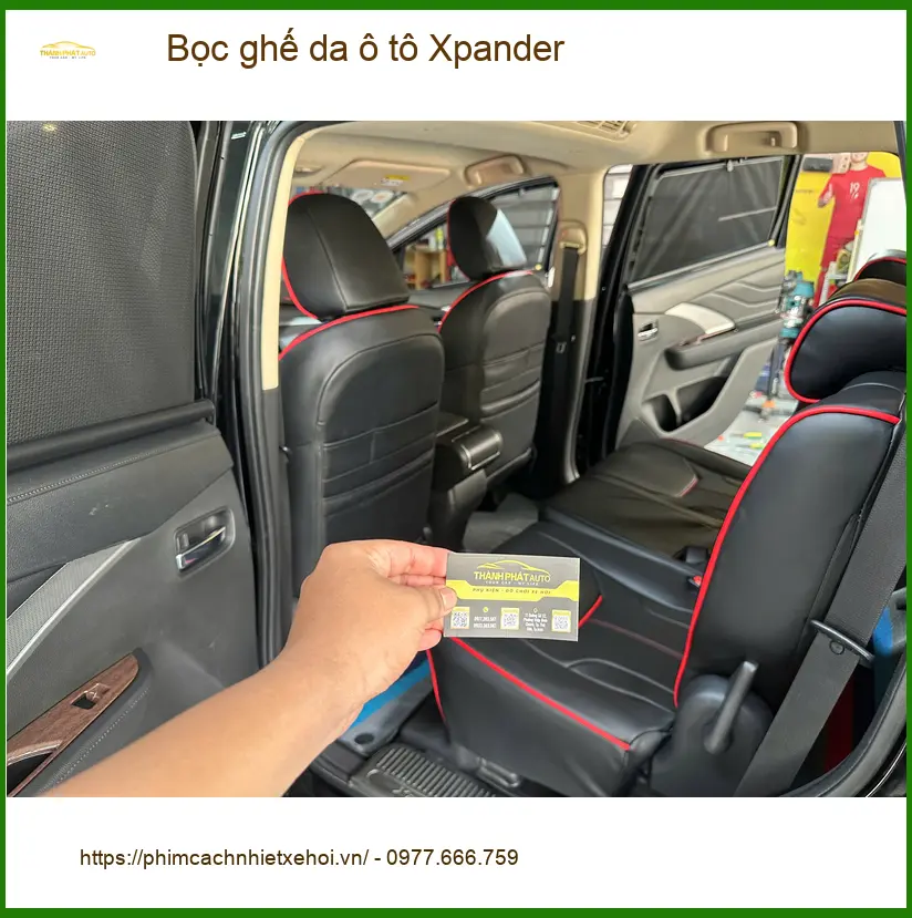 Anh Khải bọc ghế da ô tô Xpander tại Hóc Môn vì ghế zin đã cũ ảnh thực tế 4