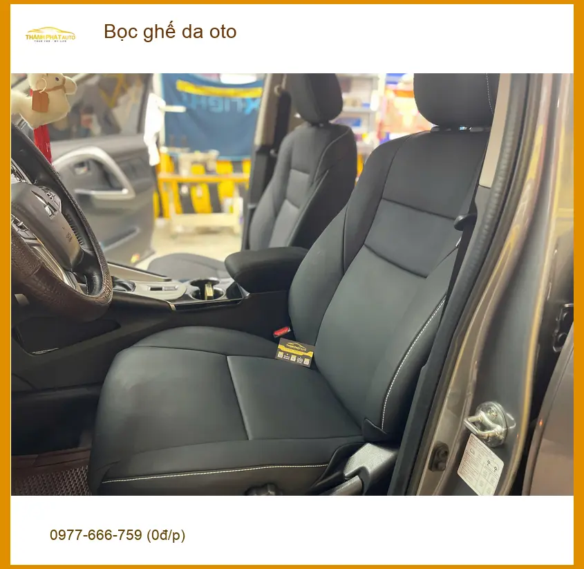 Chị Thảo bọc ghế da ô tô Kia Carnival ở Quận 10 vì ghế cũ xuống cấp ảnh thực tế 4