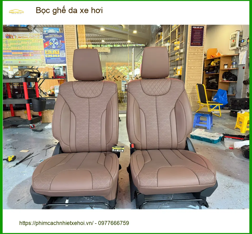 Anh Duy bọc ghế da xe hơi Suzuki XL7 tại Củ Chi vì ghế zin đã cũ và xuống cấp ảnh thực tế 3