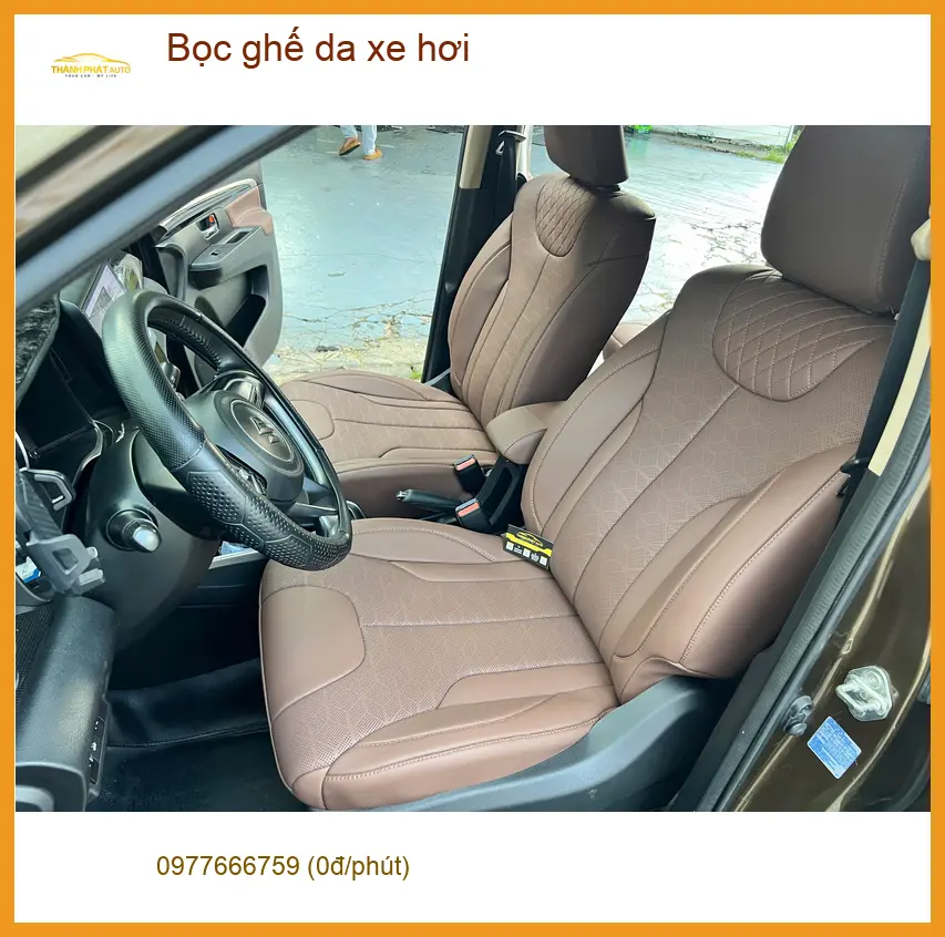 Chị Minh Thư bọc ghế da xe hơi Hyundai Accent tại Quận 10 để nâng tầm không gian xe ảnh thực tế 2
