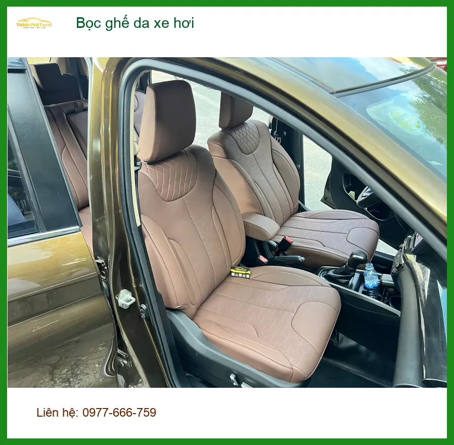 Chị Thảo bọc ghế da xe hơi Hyundai Accent Quận 8 để không gian xe thêm đẳng cấp ảnh thực tế 5