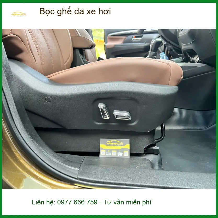 Chú Minh bọc ghế da Hyundai Accent tại Quận 6, nâng tầm sang trọng nội thất.