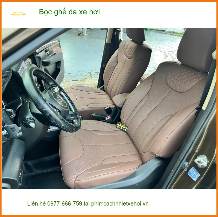 Chú Minh bọc ghế da Hyundai Accent tại Quận 6, nâng tầm sang trọng nội thất. ảnh thực tế 4