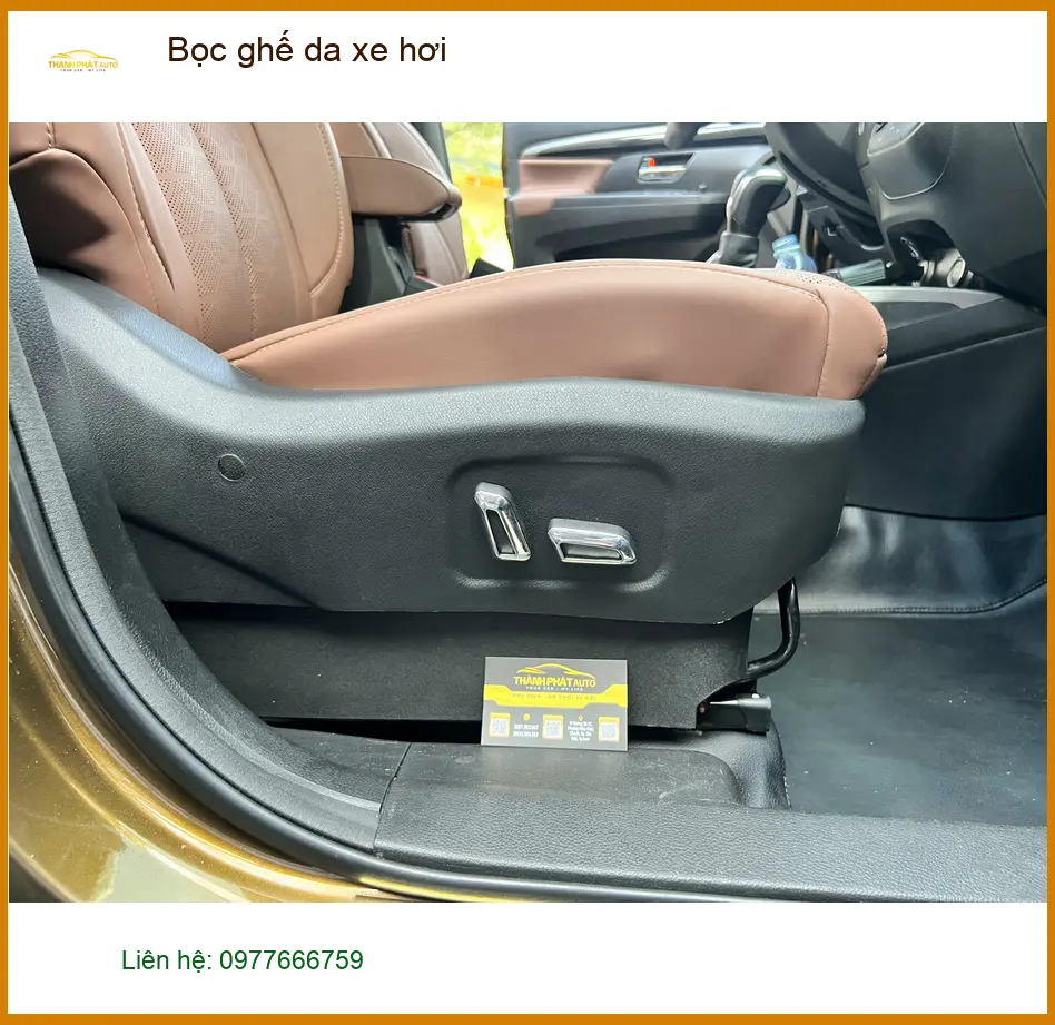 Anh Tùng bọc ghế da xe hơi Suzuki XL7 tại Củ Chi cho nội thất sang trọng ảnh thực tế 2