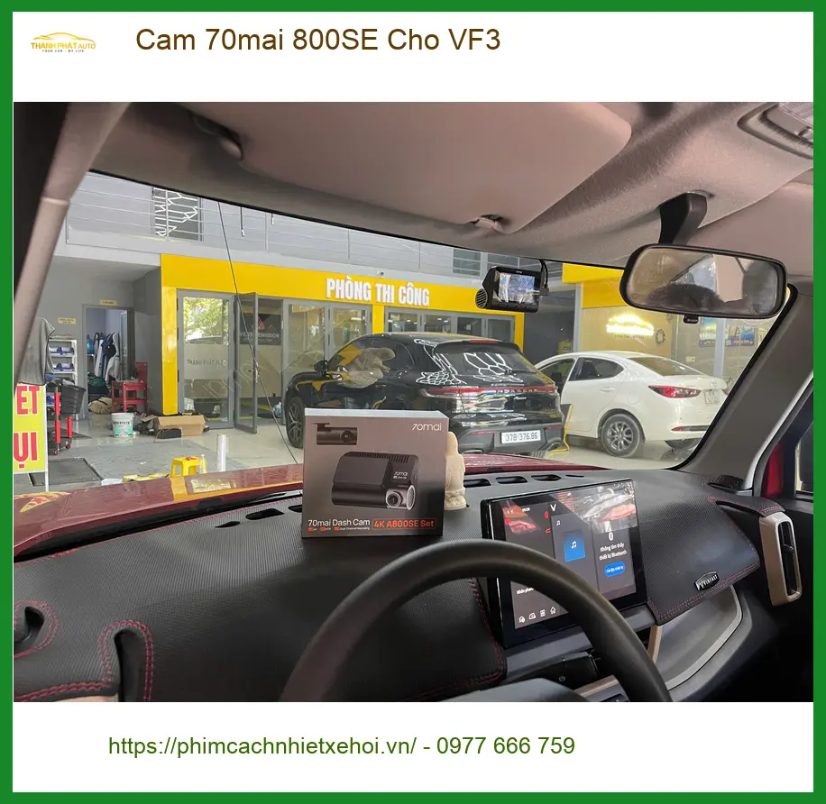 Anh Bình Gắn Cam 70mai 800SE cho VinFast VF3 tại Quận Thủ Đức ảnh thực tế 3