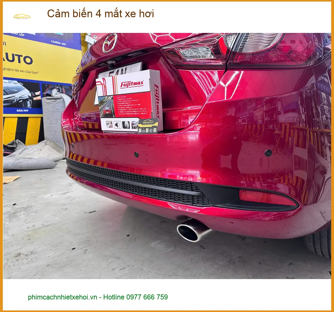 Cô Trâm lắp cảm biến 4 mắt xe hơi cho Honda CRV tại Quận 9 đỗ xe an toàn hơn ảnh thực tế 4