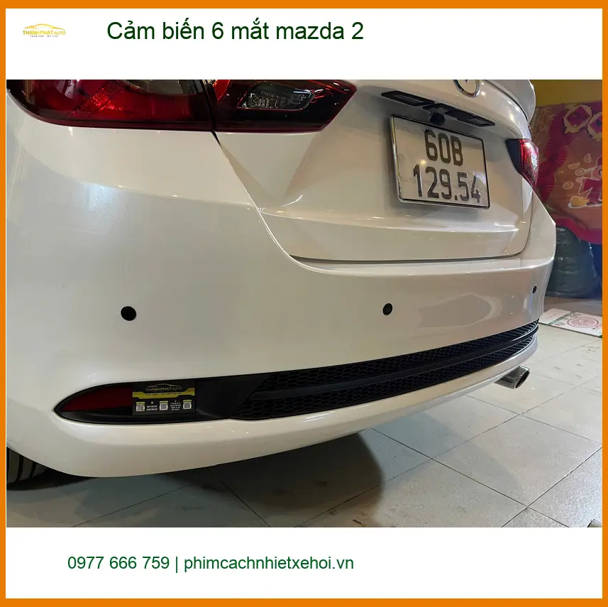Anh Minh lắp cảm biến 6 mắt Mazda 2 ở Quận 6 tránh va chạm ảnh thực tế 2