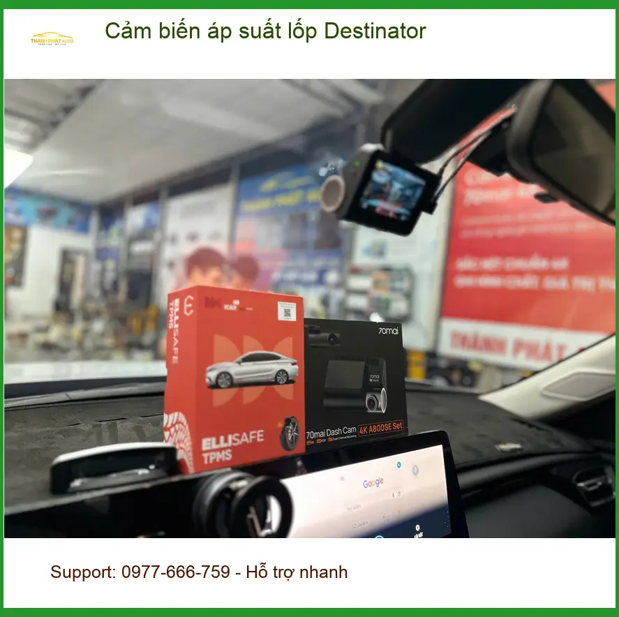 Anh Khải lắp cảm biến áp suất lốp Destinator cho Hyundai Accent tại Quận 1