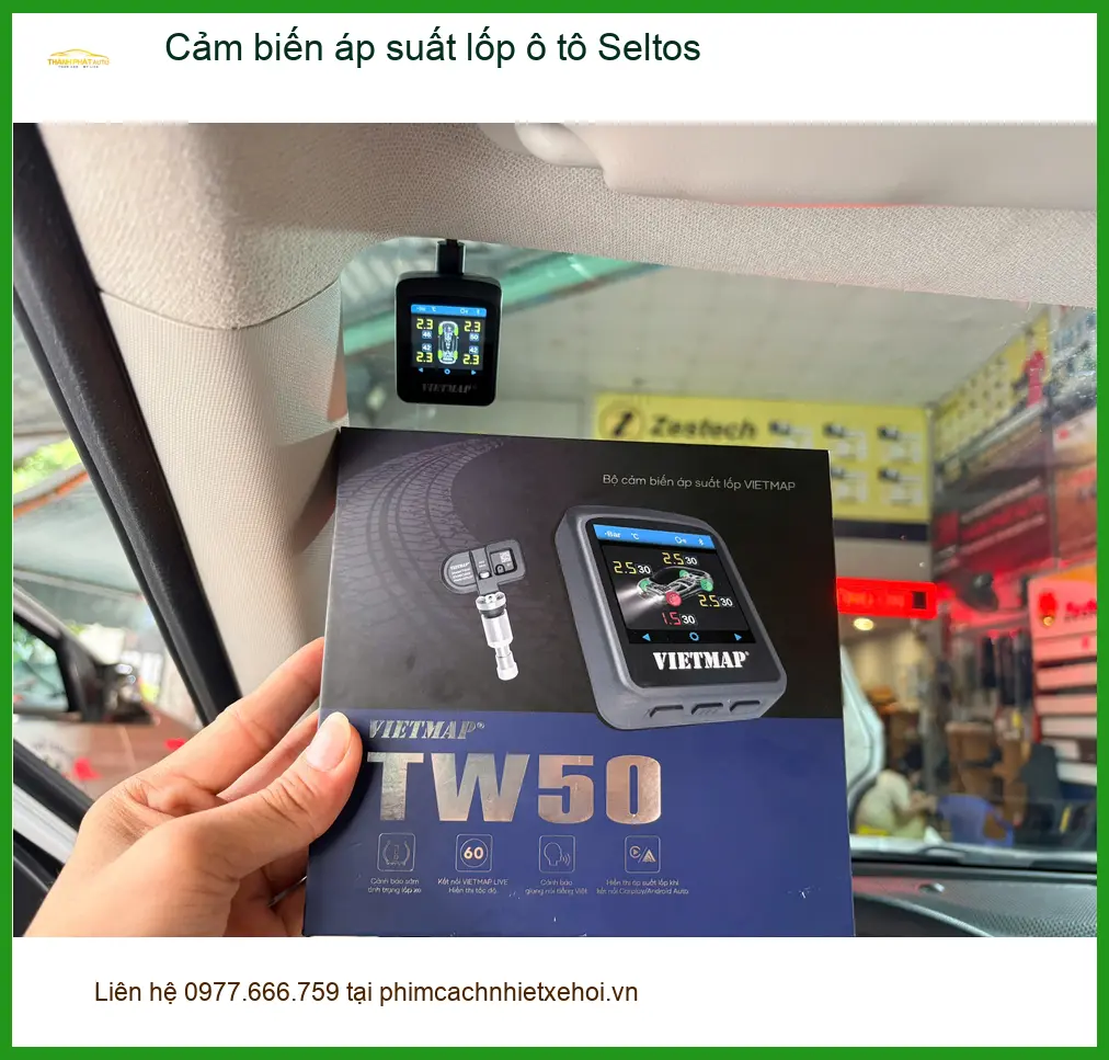 Bác Khôi lắp cảm biến áp suất lốp Kia Seltos tại Quận 10 để an tâm lái xe ảnh thực tế 4