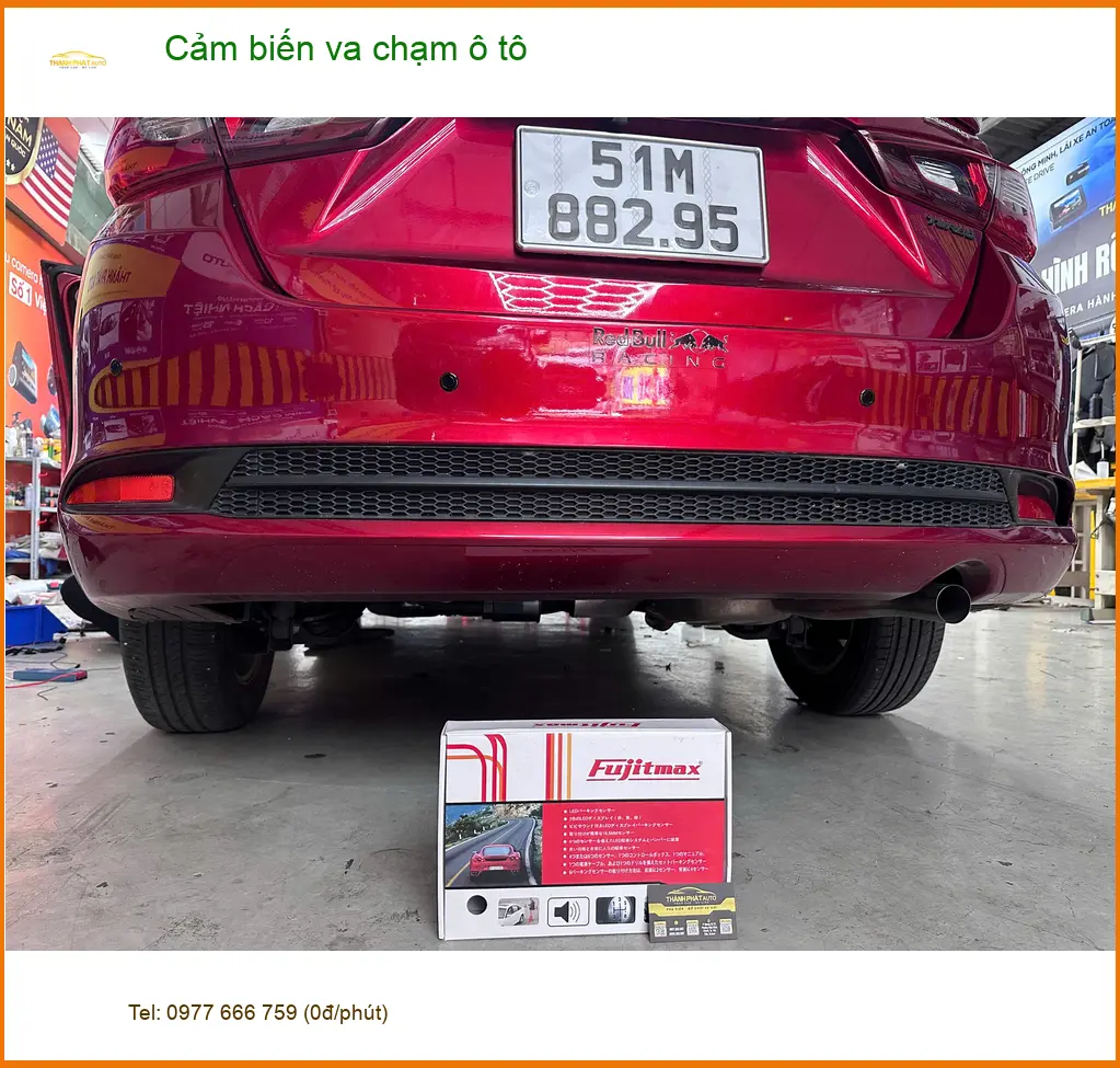 Anh Nam lắp cảm biến va chạm ô tô cho Hyundai Santa Fe ở Quận 12 cho xe dễ đỗ. ảnh thực tế 2