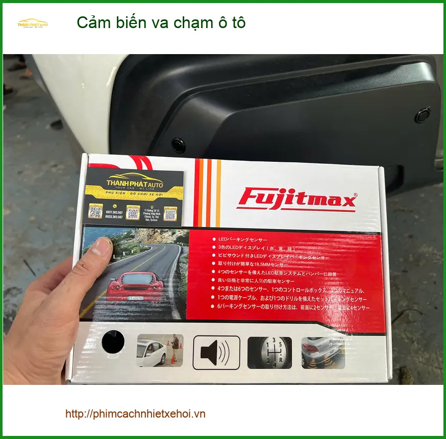 Chị Thảo lắp cảm biến va chạm ô tô cho Hyundai Accent tại Quận 12 an tâm hơn khi đỗ xe ảnh thực tế 4