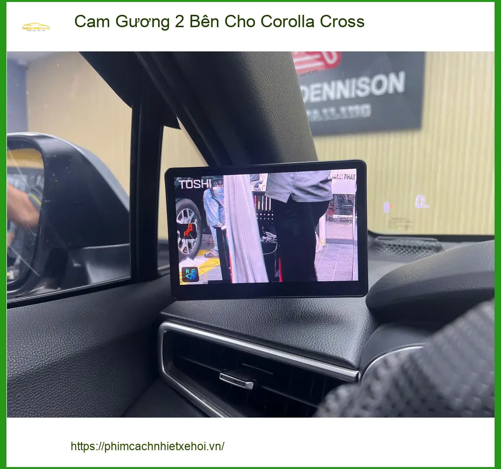 Anh Tấn lắp Cam Gương 2 Bên cho Corolla Cross tại Quận 9 để quan sát tốt hơn khi lùi xe