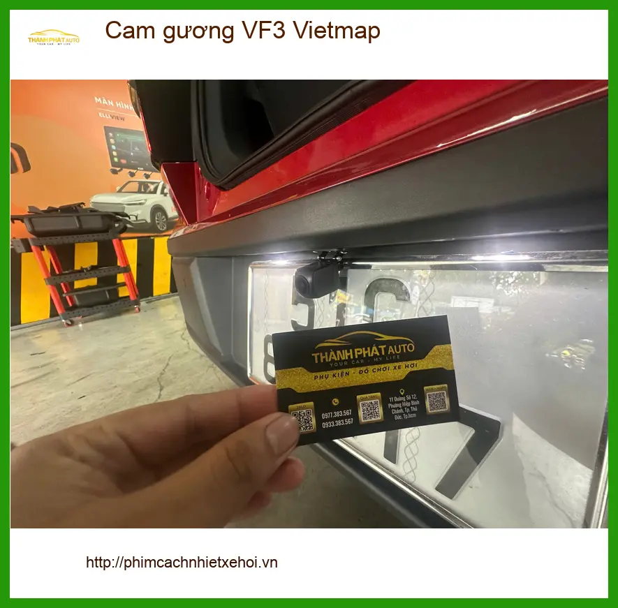 Chú Bách lắp cam gương Vietmap cho VinFast VF3 tại Củ Chi an tâm mọi hành trình ảnh thực tế 2