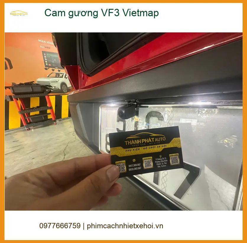 Chị Thanh lắp Cam gương VF3 Vietmap cho VinFast VF3 ở Quận 12 ảnh thực tế 2