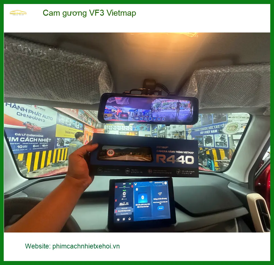 Chị Thanh lắp Cam gương VF3 Vietmap cho VinFast VF3 ở Quận 12 ảnh thực tế 5