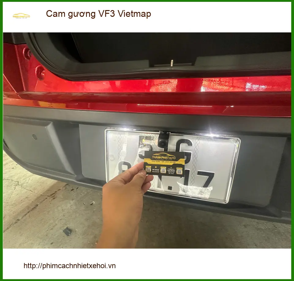 Chị Lan Anh lắp camera gương Vietmap cho VinFast VF3 tại Quận Thủ Đức ảnh thực tế 4