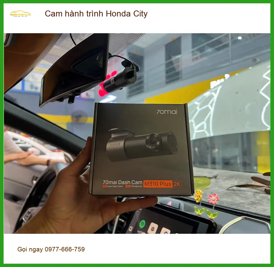 Chú Phước lắp cam hành trình Honda City Quận Bình Thạnh để yên tâm lái xe hàng ngày ảnh thực tế 2