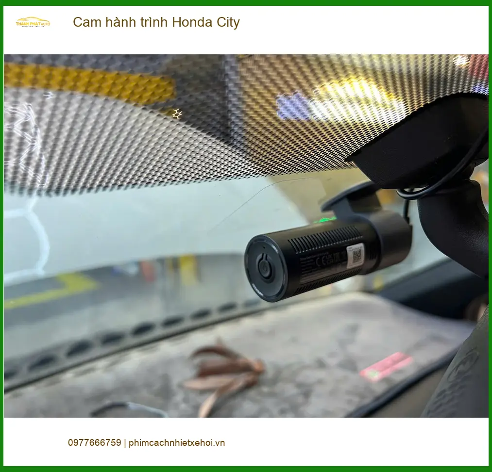 Chú Phước lắp cam hành trình Honda City Quận Bình Thạnh để yên tâm lái xe hàng ngày ảnh thực tế 3