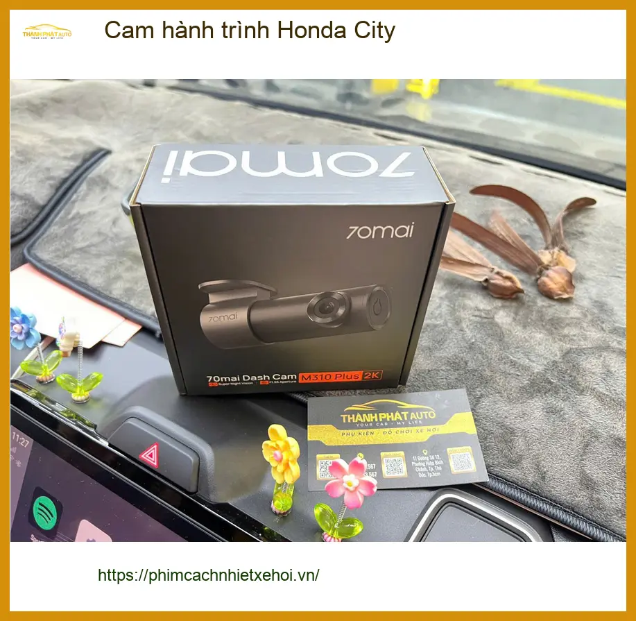 Chú Phước lắp cam hành trình Honda City Quận Bình Thạnh để yên tâm lái xe hàng ngày ảnh thực tế 4