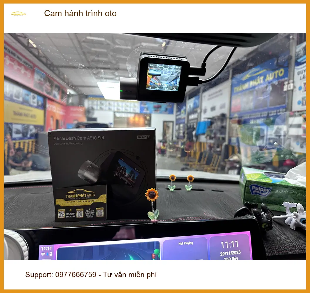 Anh Đức Long lắp Cam hành trình oto cho VinFast Lux A2.0 tại Quận 3