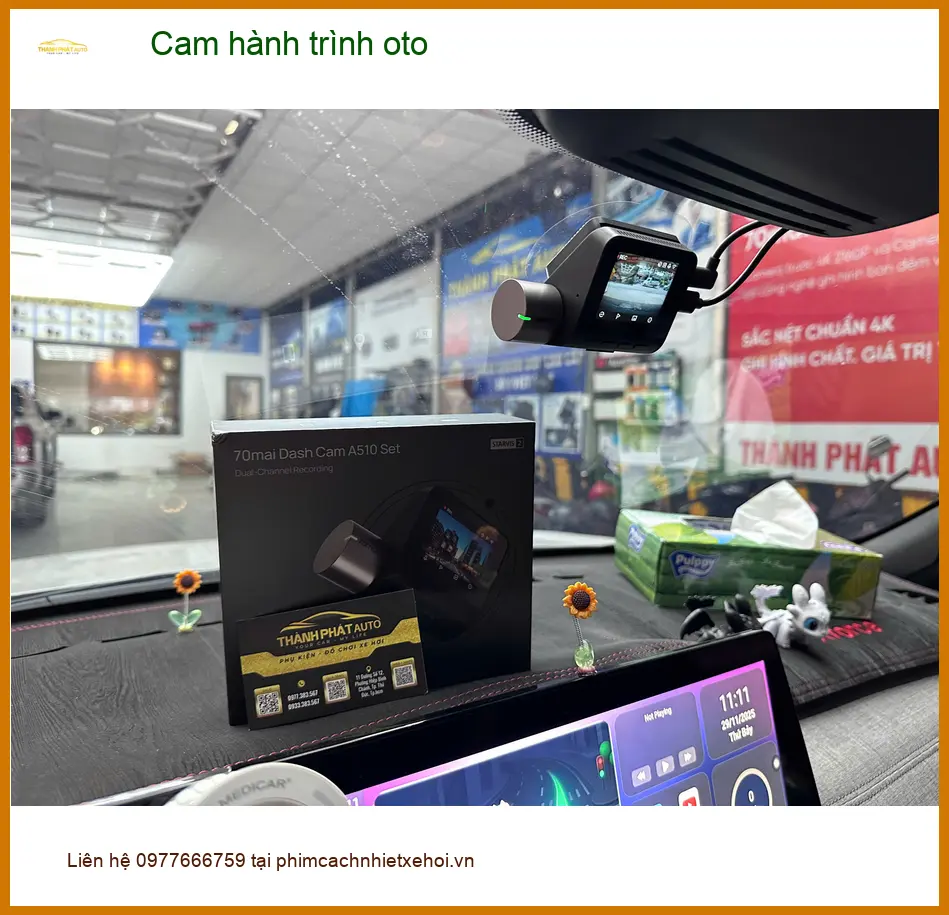 Anh Đức Long lắp Cam hành trình oto cho VinFast Lux A2.0 tại Quận 3 ảnh thực tế 3