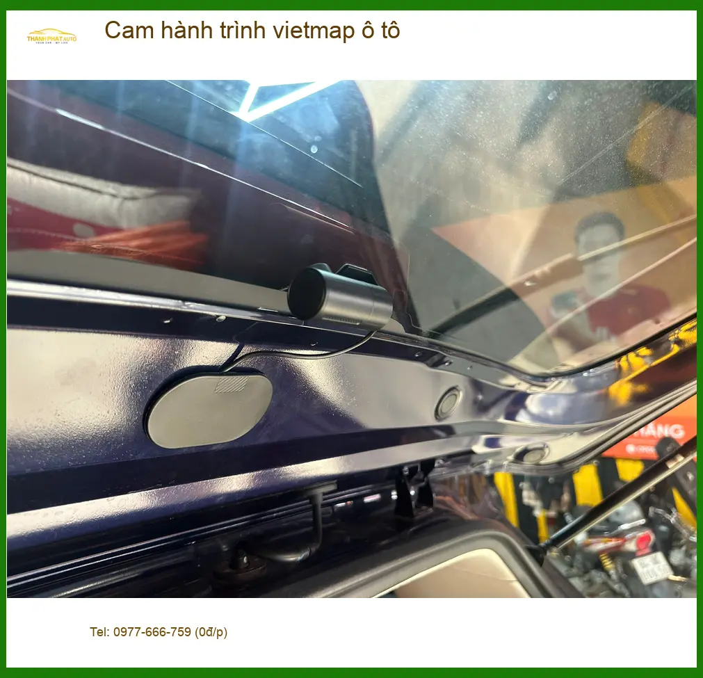 Anh Quang Vinh lắp Cam hành trình Vietmap ô tô cho Toyota Vios tại Cần Giờ ảnh thực tế 2