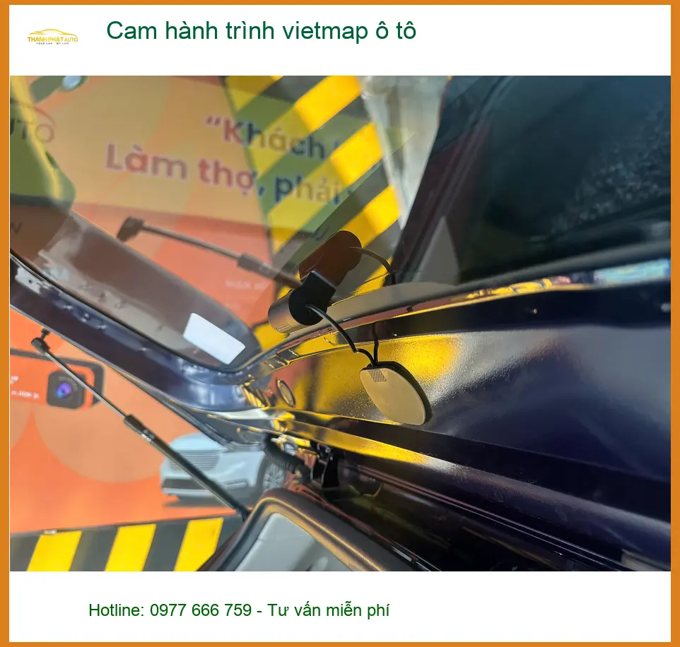 Anh Quang Vinh lắp Cam hành trình Vietmap ô tô cho Toyota Vios tại Cần Giờ ảnh thực tế 3