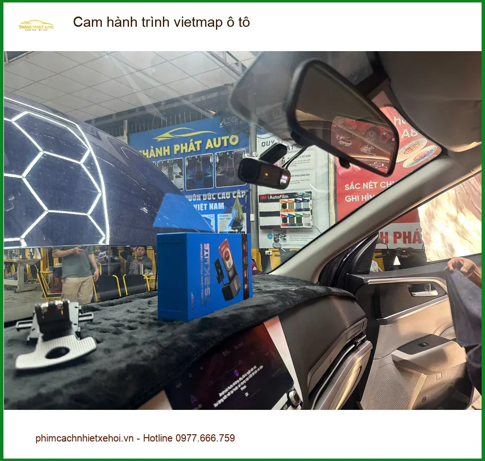 Anh Quang Vinh lắp Cam hành trình Vietmap ô tô cho Toyota Vios tại Cần Giờ ảnh thực tế 4