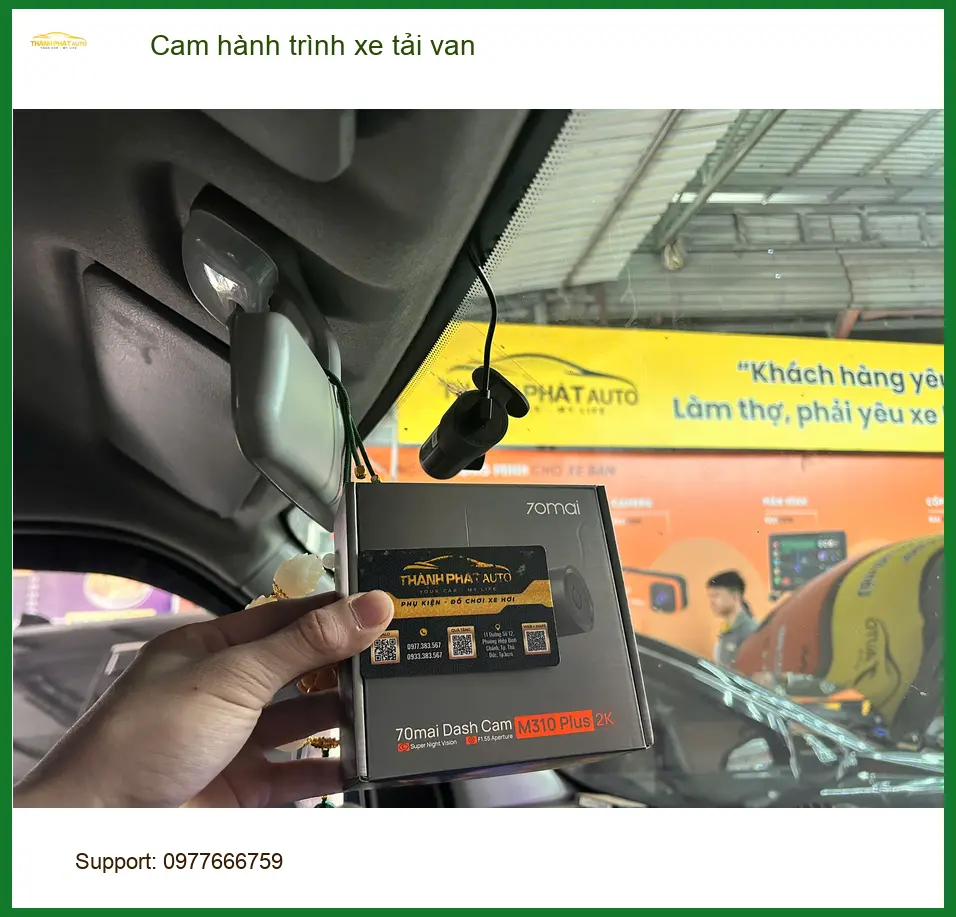 Anh Minh lắp cam hành trình Hyundai Solati Van tại Quận Tân Bình để an tâm giao hàng ảnh thực tế 3