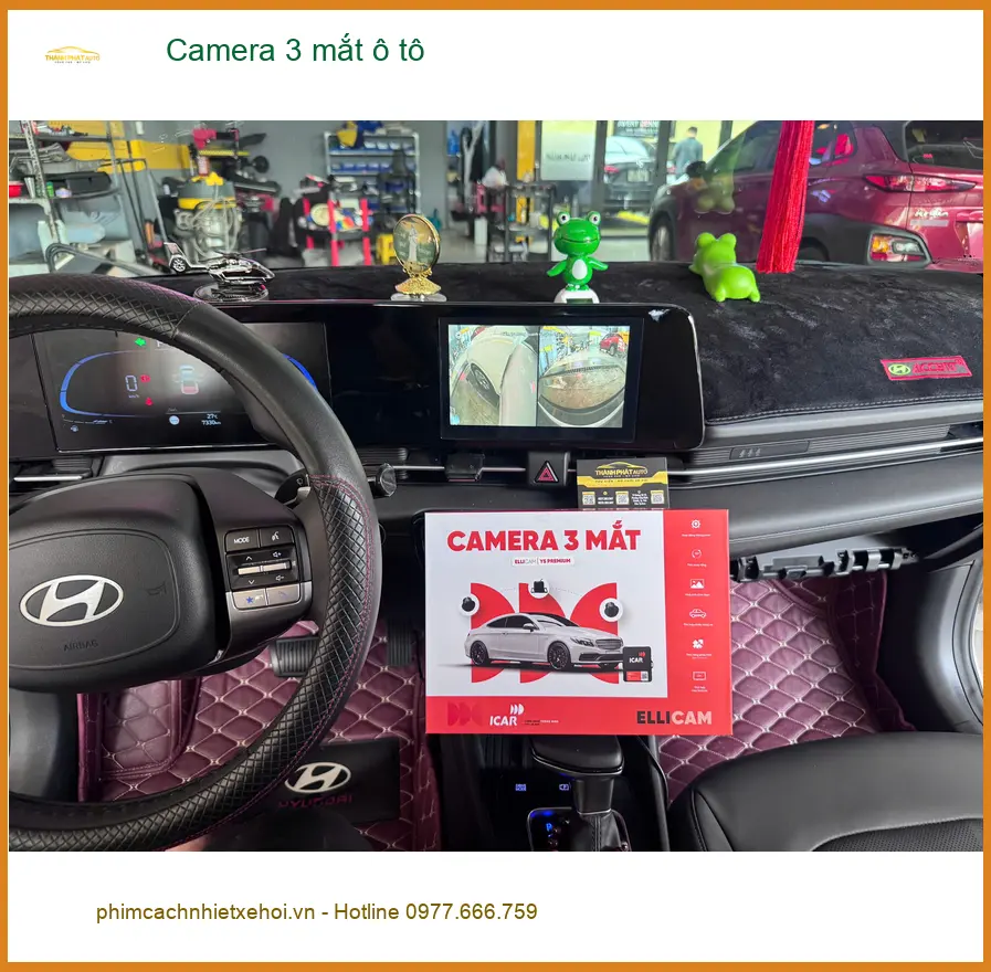 Anh Dũng lắp Camera 3 mắt ô tô cho Honda CRV tại Quận Gò Vấp ảnh thực tế 3