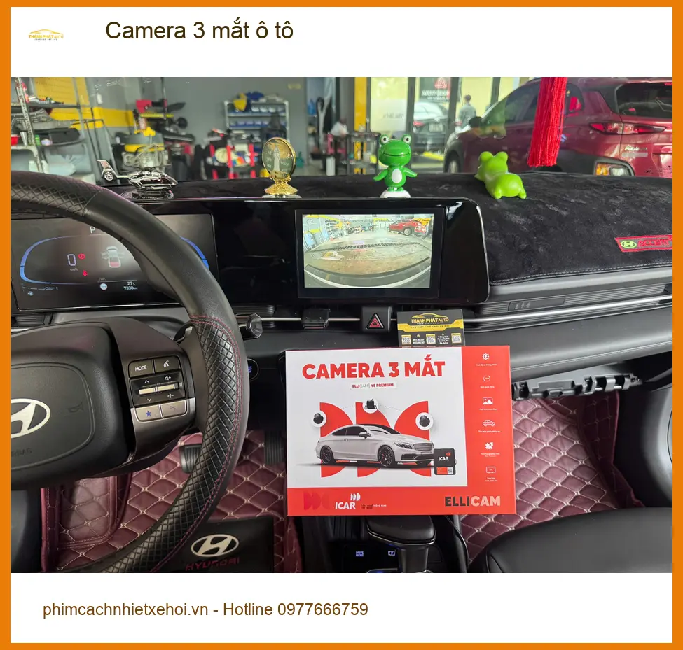 Anh Dũng lắp Camera 3 mắt ô tô cho Honda CRV tại Quận Gò Vấp ảnh thực tế 4