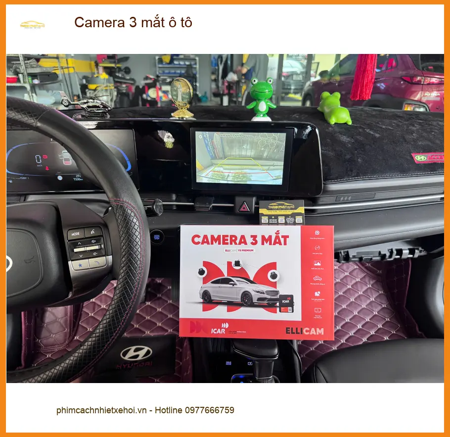 Anh Dũng lắp Camera 3 mắt ô tô cho Honda CRV tại Quận Gò Vấp ảnh thực tế 5