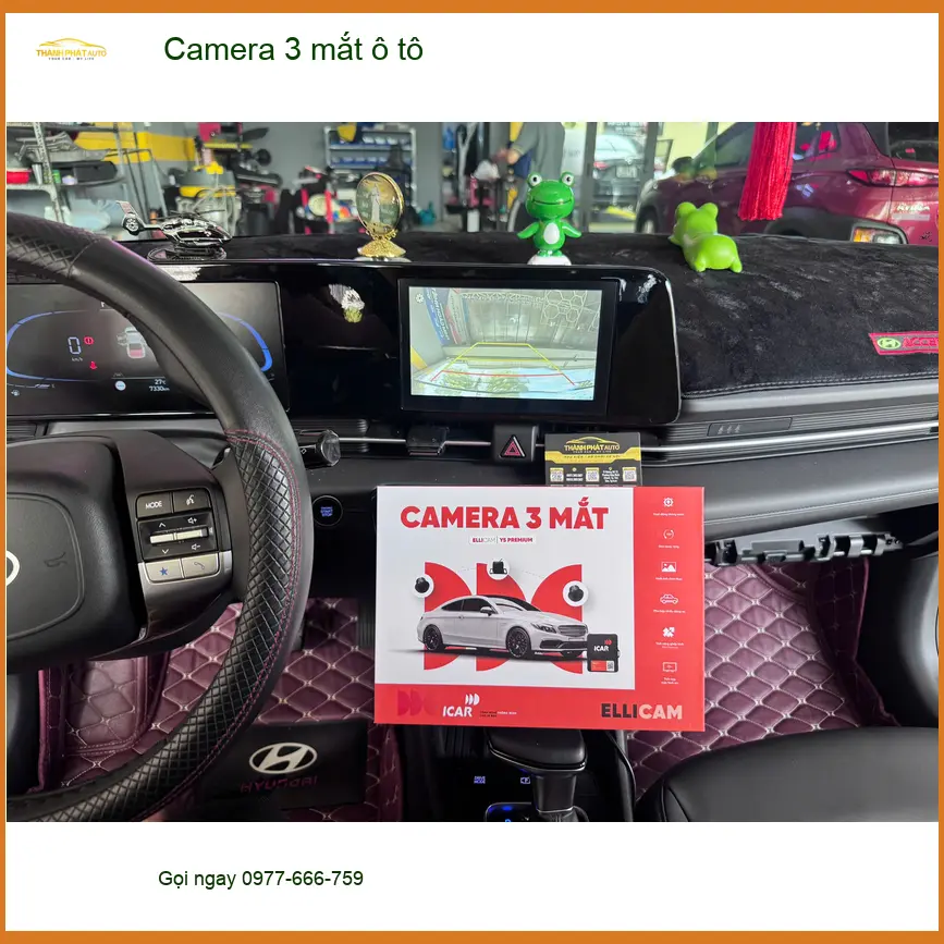 Anh Khôi lắp Camera 3 mắt ô tô tại Quận 10 cho xe Kia Seltos ảnh thực tế 3