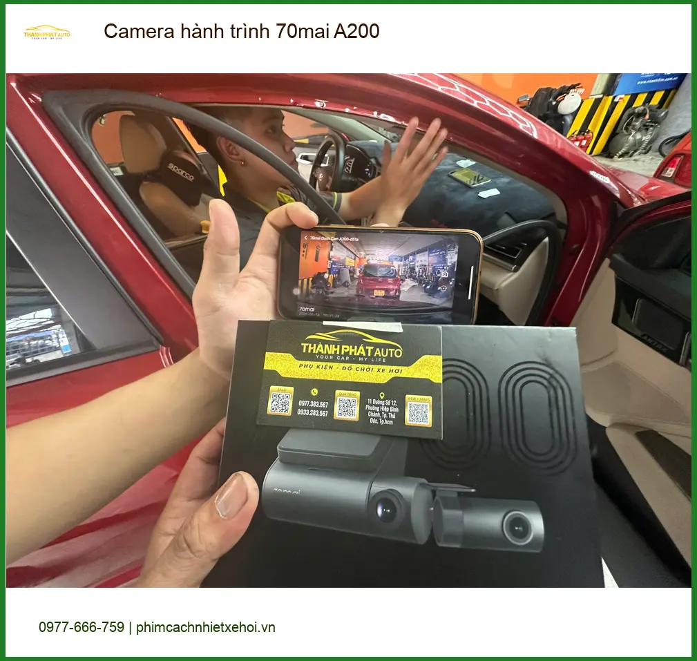 Anh Tùng nâng cấp Camera hành trình 70mai A200 cho Ford Ranger ở Quận Tân Bình