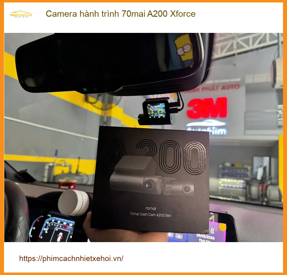 Anh Tùng lắp Camera hành trình 70mai A200 Xforce tại Quận Thủ Đức để an tâm hơn