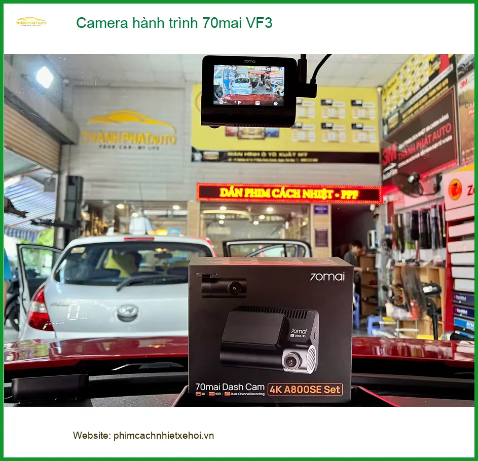 Chị Hà lắp camera 70mai cho VinFast VF3 tại Quận 7 để yên tâm khi đỗ xe