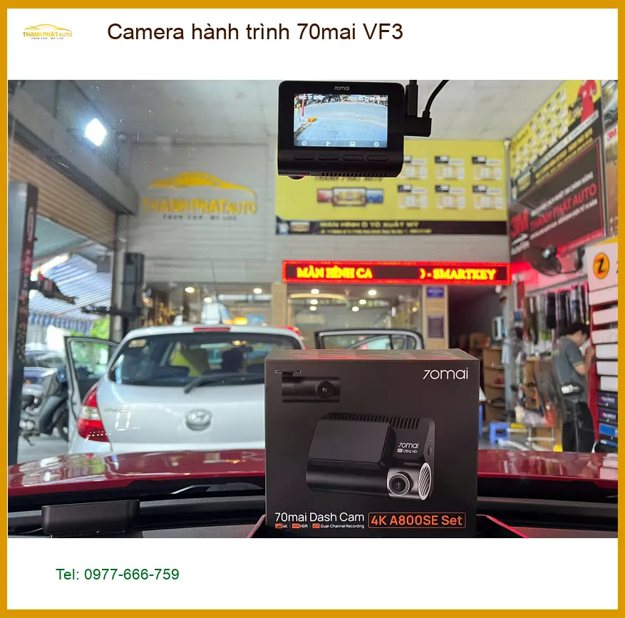 Cô Lan Anh lắp Camera hành trình 70mai VF3 cho Mazda CX-5 tại Quận Bình Tân