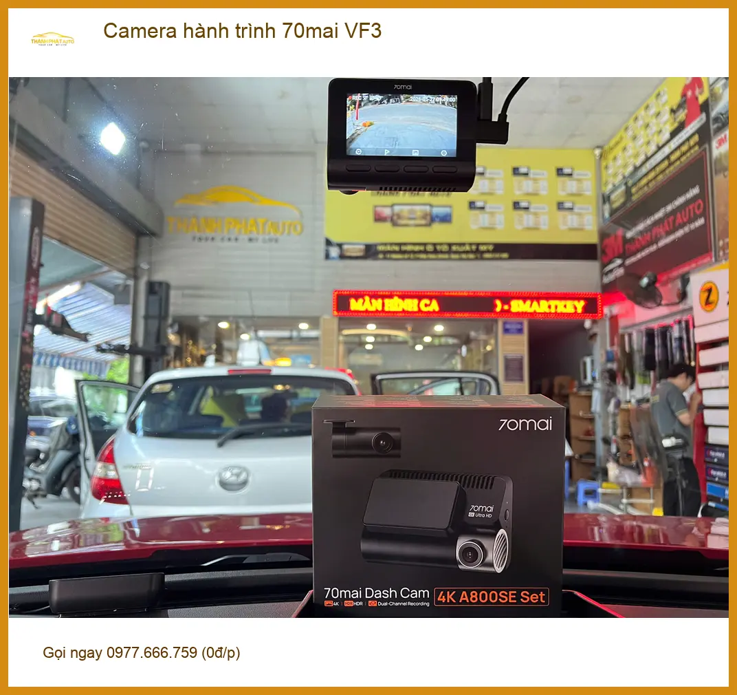 Anh Tấn lắp Camera hành trình 70mai VF3 cho Hyundai Santa Fe tại Quận 10 ảnh thực tế 2