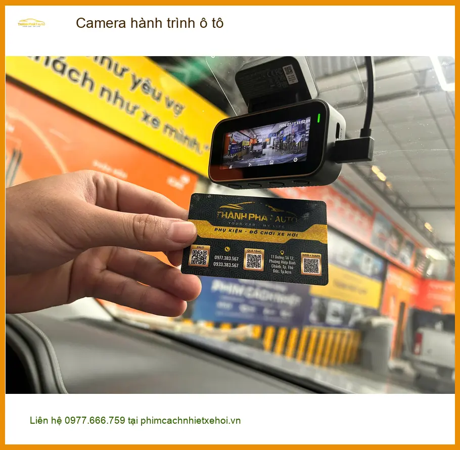 Anh Đức Long lắp Camera hành trình ô tô Hyundai Accent tại Hóc Môn ảnh thực tế 4