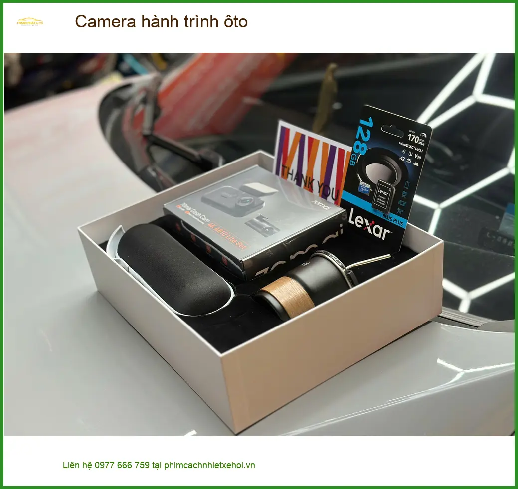 Chị Thảo lắp camera hành trình ô tô Hyundai Kona tại Quận 8 để an tâm lái xe ảnh thực tế 2