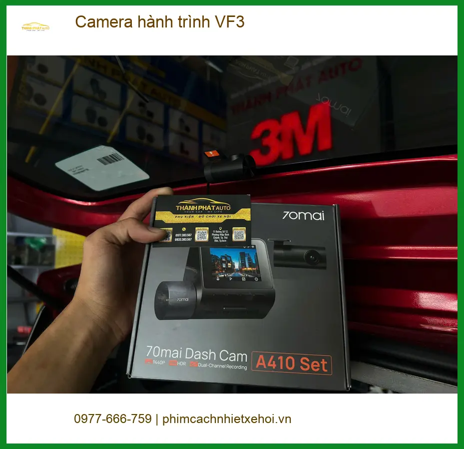 Anh Tấn lắp Camera hành trình VinFast VF3 tại Quận 6 để ghi lại hành trình an toàn ảnh thực tế 2