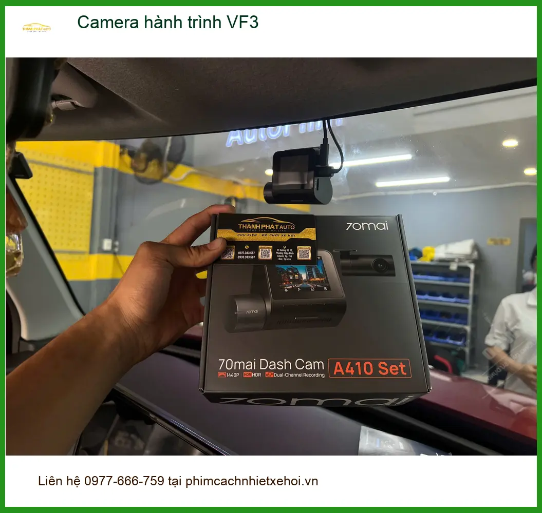 Anh Tấn lắp Camera hành trình VinFast VF3 tại Quận 6 để ghi lại hành trình an toàn ảnh thực tế 5