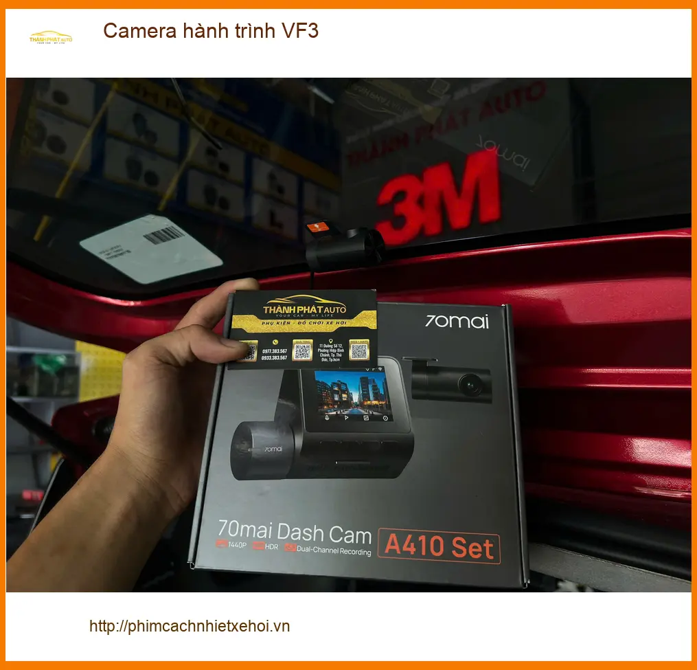 Anh Khải lắp camera hành trình cho VF3 tại Quận 12 vì lo lắng va quẹt khi di chuyển đường hẹp ảnh thực tế 2