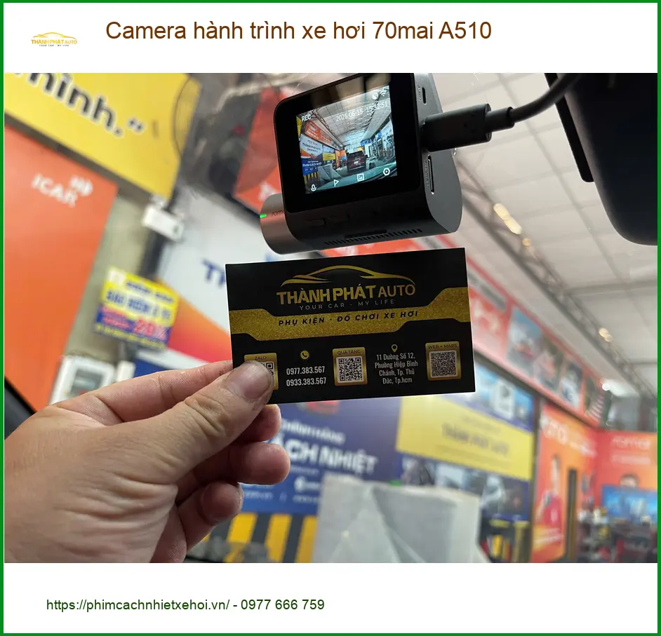 Anh Quang lắp Camera hành trình 70mai A510 cho Honda CR-V tại Hóc Môn ảnh thực tế 2