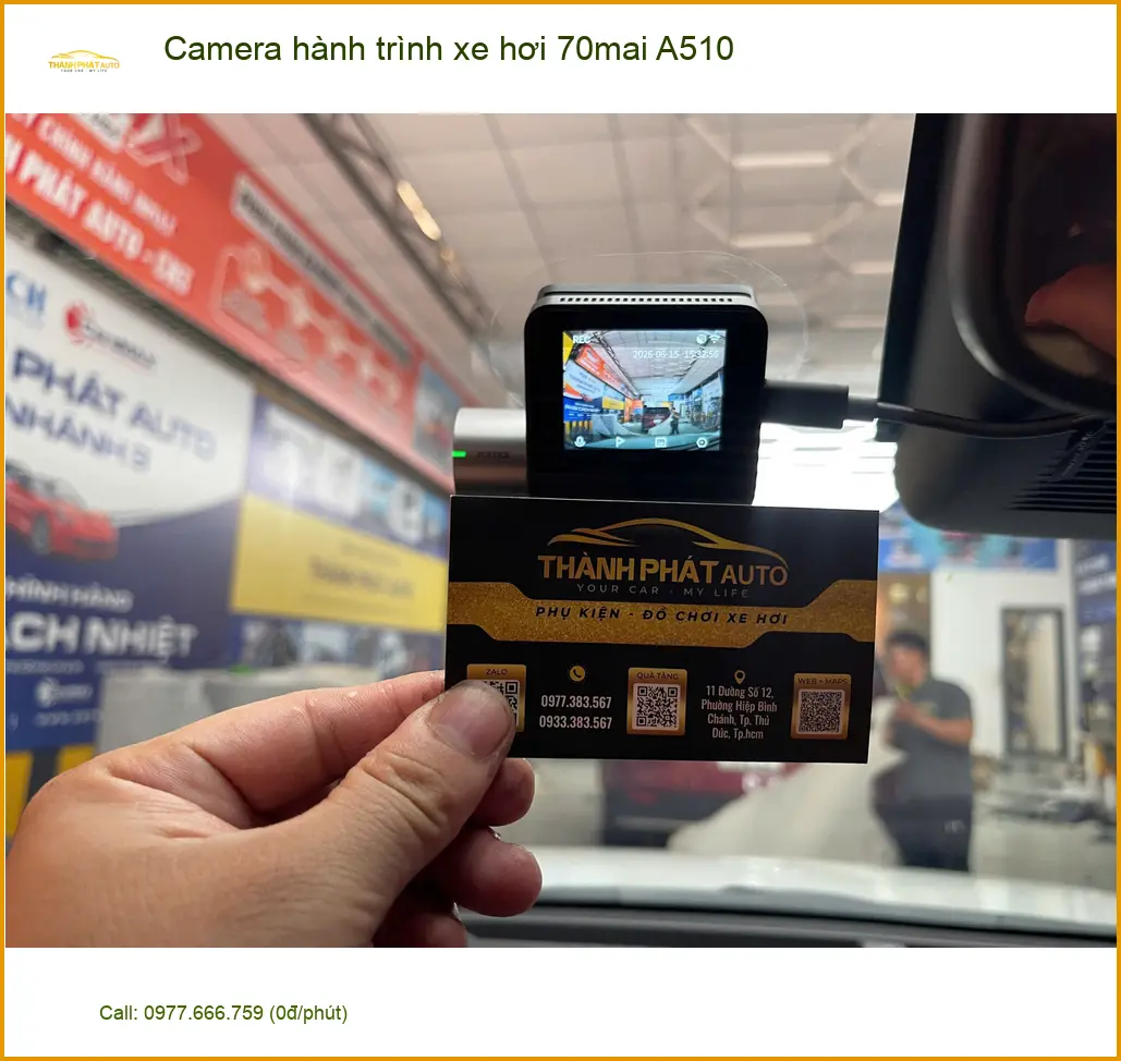 Anh Quang lắp Camera hành trình 70mai A510 cho Honda CR-V tại Hóc Môn ảnh thực tế 3
